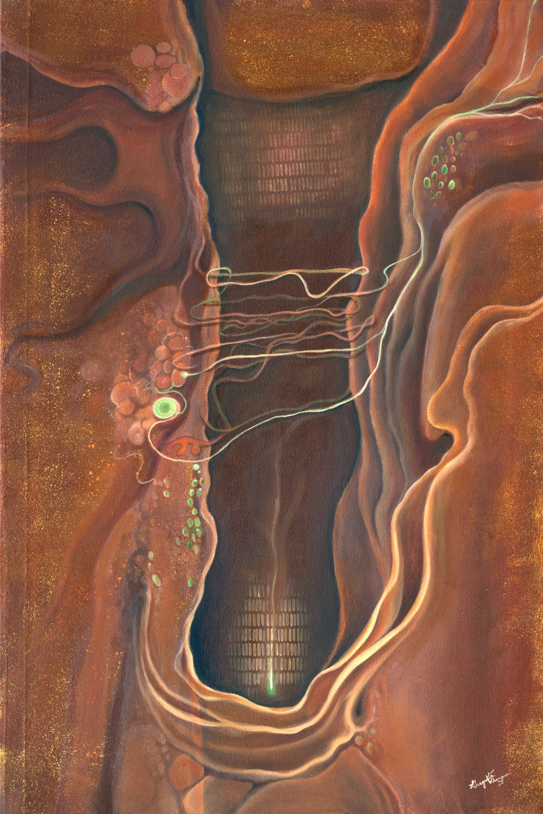 Image of an abstract handmade painting