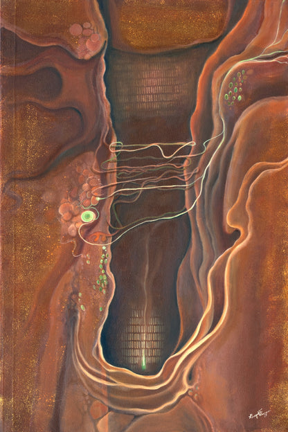 Image of an abstract handmade painting